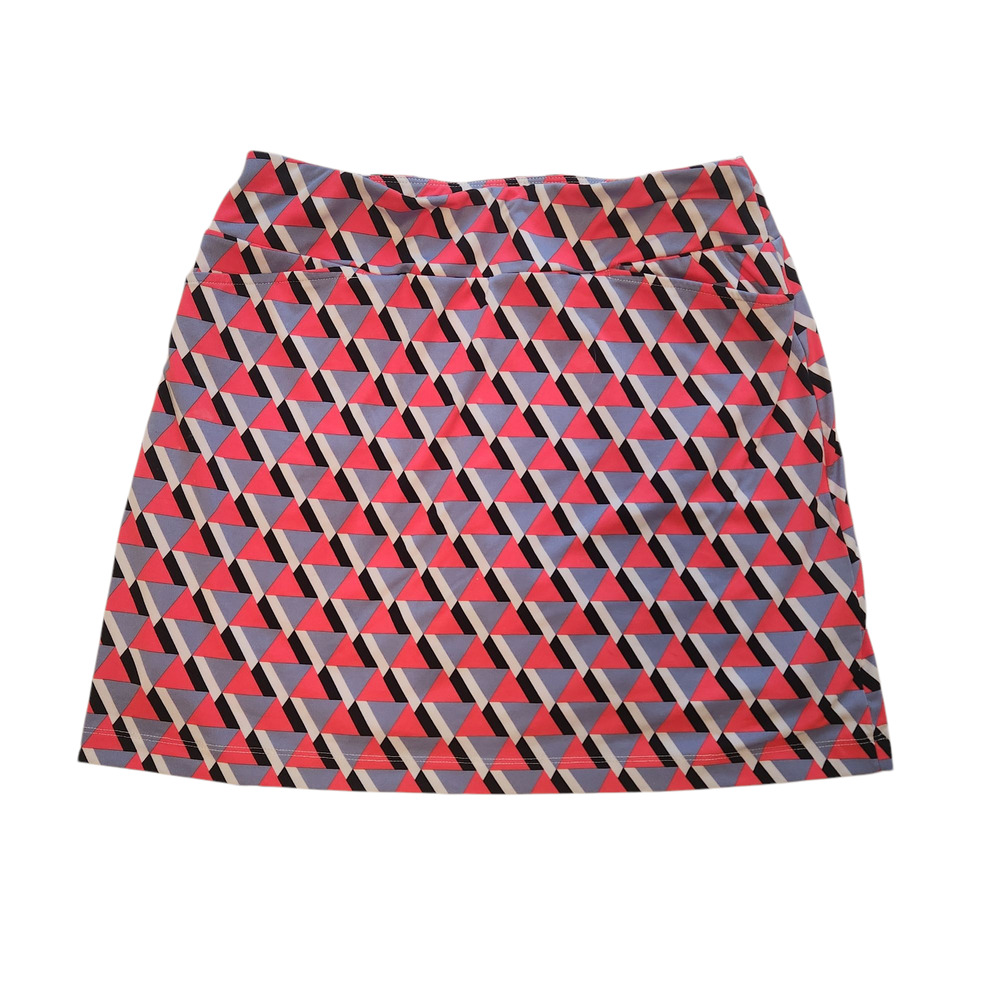 Tail Skort, White Label Skirt w/ liner, Golf Tennis sz small Geometric